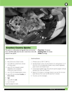 Combination Milk Product and Egg Dishes