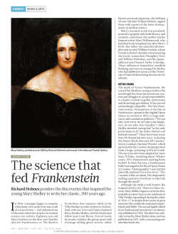 The science that fed Frankenstein