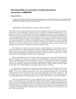 Illustrating Wilde: An examination of Aubrey Beardsley`s