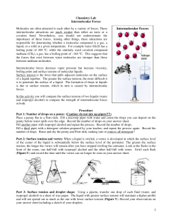 1 Intermolecular Forces