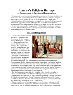 America`s Religious Heritage
