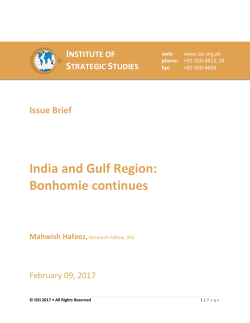 Read More - Institute of Strategic Studies Islamabad