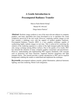A Gentle Introduction to Precomputed Radiance Transfer - Inf