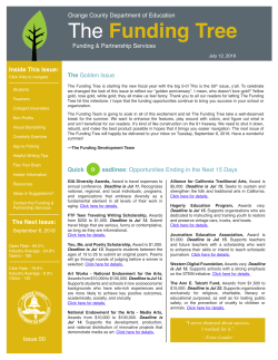 The Funding Tree - Orange County Department of Education