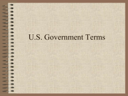 US Government Terms - Great Neck Public Schools