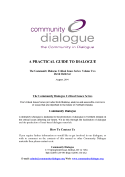 Community Dialogue