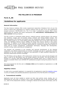 PSI-FELLOW-II-3i PROGRAM Form A_06