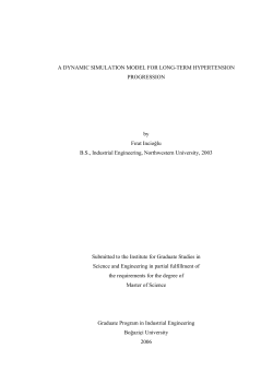 İncioğlu, F., 2006, A Dynamic Simulation Model for Long