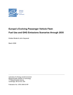Europe`s Evolving Passenger Vehicle Fleet