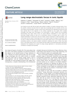 Long range electrostatic forces in ionic liquids