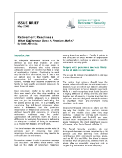 ISSUE BRIEF - Public Employees` Retirement System of Nevada