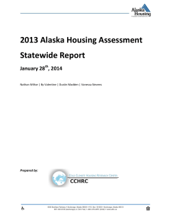 2013 Alaska Housing Assessment