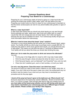 Common Questions About Preparing Your Bowel