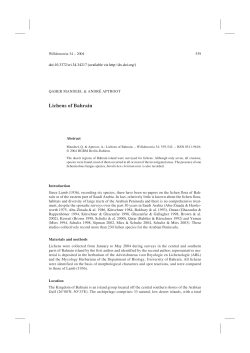 Lichens of Bahrain