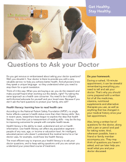 Questions to Ask Your Doctor