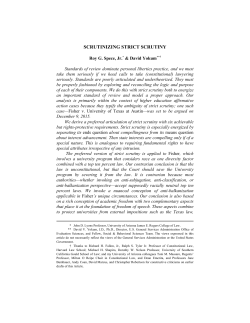 scrutinizing strict scrutiny