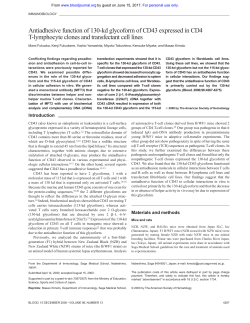Antiadhesive function of 130-kd glycoform of CD43
