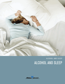 Alcohol and sleep
