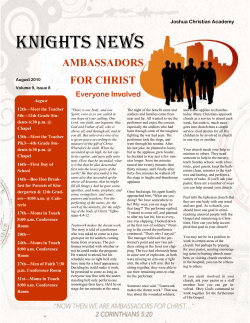 JCA Knights News Aug 2010.pub