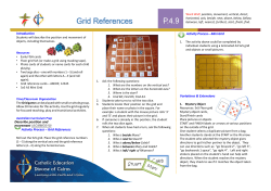 Introduction Activity Process &ndash; Grid References Activity Process