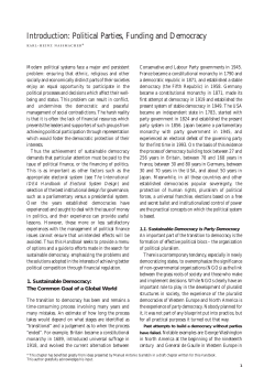 Political Parties, Funding and Democracy
