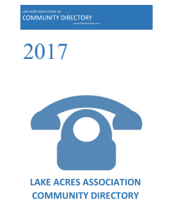 Lake Acres Association, inc
