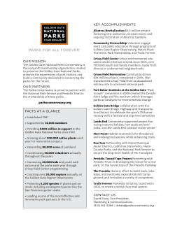 Golden Gate National Parks Conservancy Fact Sheet