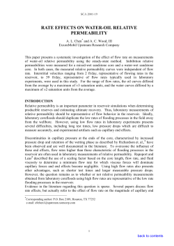 RATE EFFECTS ON WATER-OIL RELATIVE PERMEABILITY