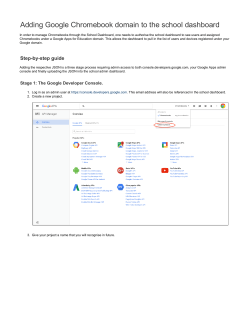 Adding Google Chromebook domain to the