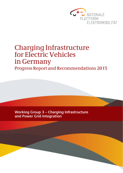 Charging Infrastructure for Electric Vehicles in Germany
