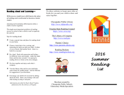 Reading aloud and Learning
