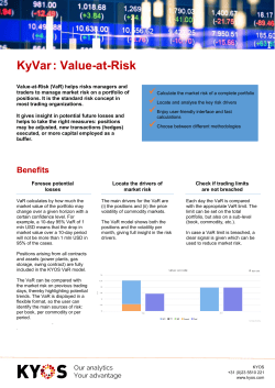 KyVar: Value-at-Risk - KYOS Energy Consulting
