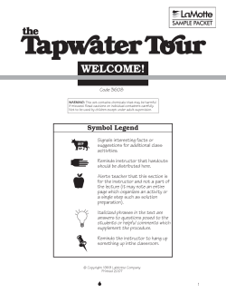 Tapwater Tour Sampler.vp