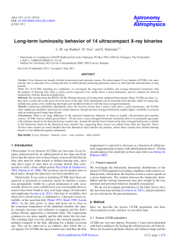 Long-term luminosity behavior of 14 ultracompact X