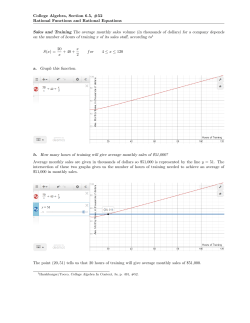 College Algebra, Section 6.5, #52 Rational Functions and Rational