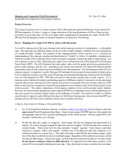 Mapping and Comparing World Development (GNP PPP and