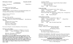 12-22-2013 Sunday Bulletin - Leacock Presbyterian Church