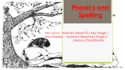 Phonics and Spelling