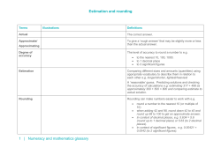 Estimation and Rounding Glossary (final draft:14.7.16)