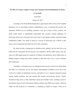 Amy Bruce- Ghana PCBR Case Study