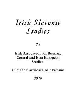 Irish Slavonic Studies