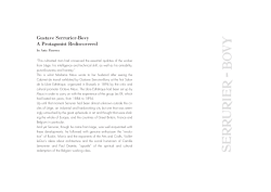 Gustave Serrurier-Bovy A Protagonist Rediscovered