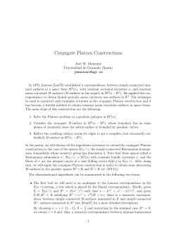 Conjugate Plateau Constructions
