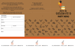 Party Menu - Clogher Valley Meats