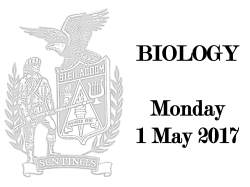 BIOLOGY Monday 1 May 2017 - Steilacoom School District