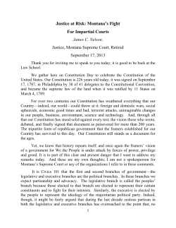 Justice at Risk: Montana`s Fight For Impartial Courts