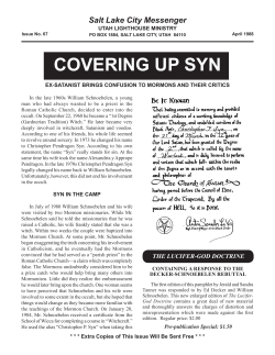 Covering Up Syn - Utah Lighthouse Ministry