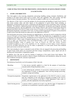 APPENDIX I - Food and Agriculture Organization of the United Nations