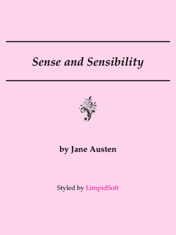 Sense and Sensibility