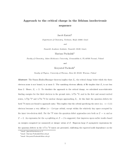 Approach to the critical charge in the lithium